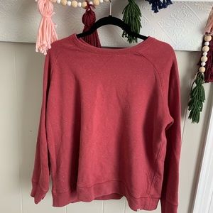 Eddie Bauer heathered pink sweatshirt